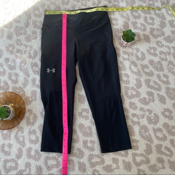 Under Armour Heatgear Black Compression Capris with Pocket - Picture 1 of 4